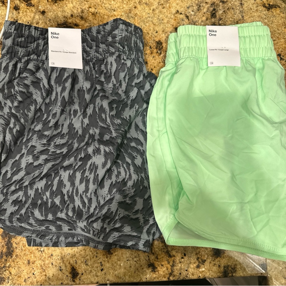 Nike shorts - Patterned Gray and Light Green